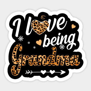 I Love Being Grandma Sticker